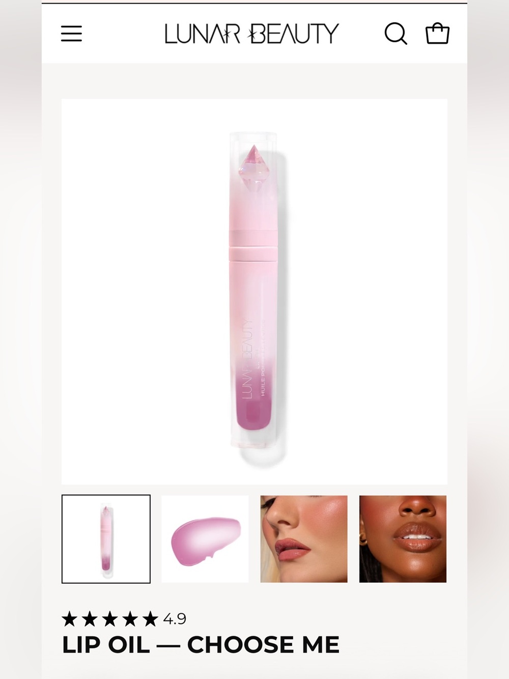 Lunar Beauty lip oil - choose me